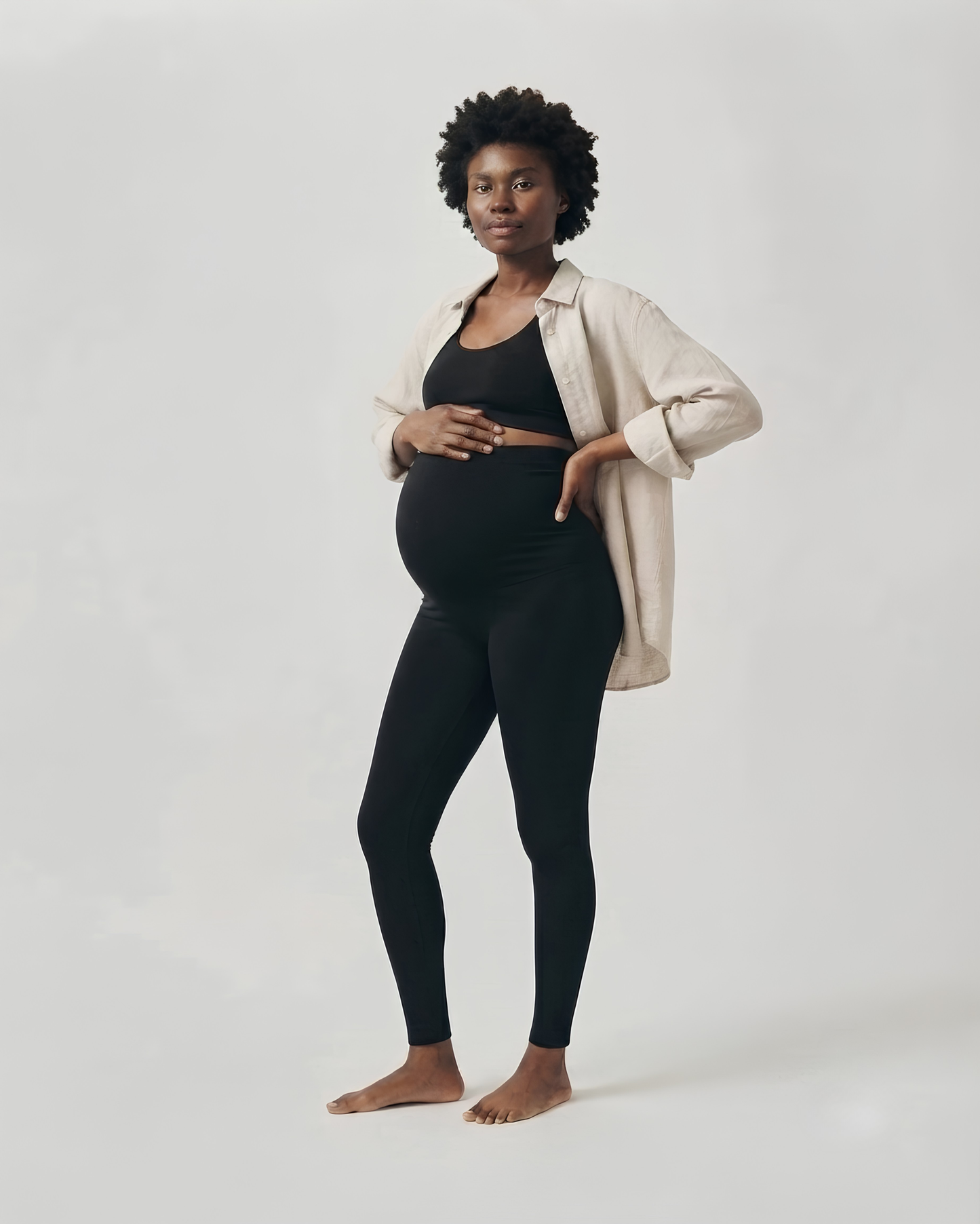 Legging maternité taille haute
